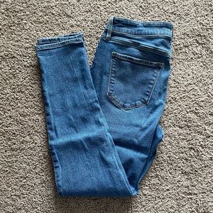 High rise skinny jeans